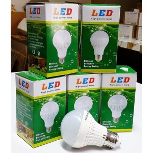 หลอด LED HIGH POWER 5W 12VDC PVC แสงสีขาว ขั้วE27 1lot(5หลอด) 1หลอด=50 บาท ::::ราคาช่วงโปรโมชั่น :::: 